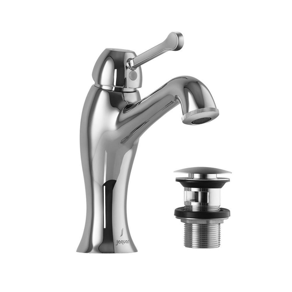 Jaquar Single lever basin mixer with click clack waste - Chrome