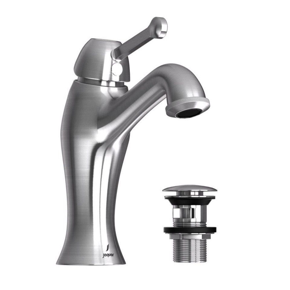 Jaquar Single lever basin mixer with click clack waste - Stainless Steel