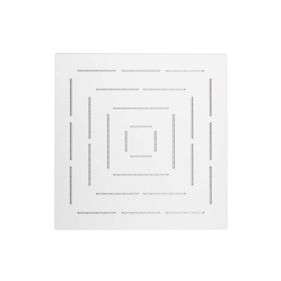 Square Shape Maze Overhead Shower - White Matt