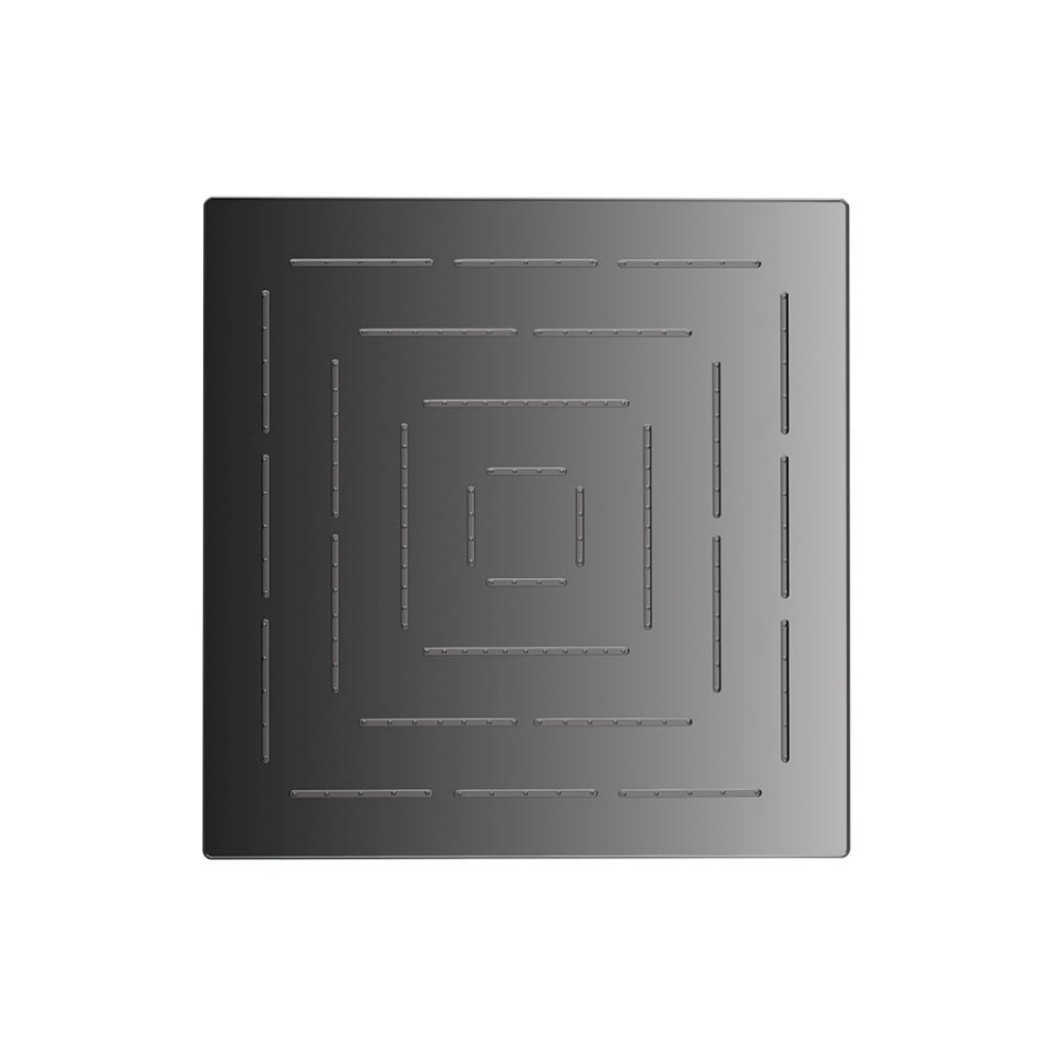 Jaquar Square Shape Maze Overhead Shower - Black Chrome