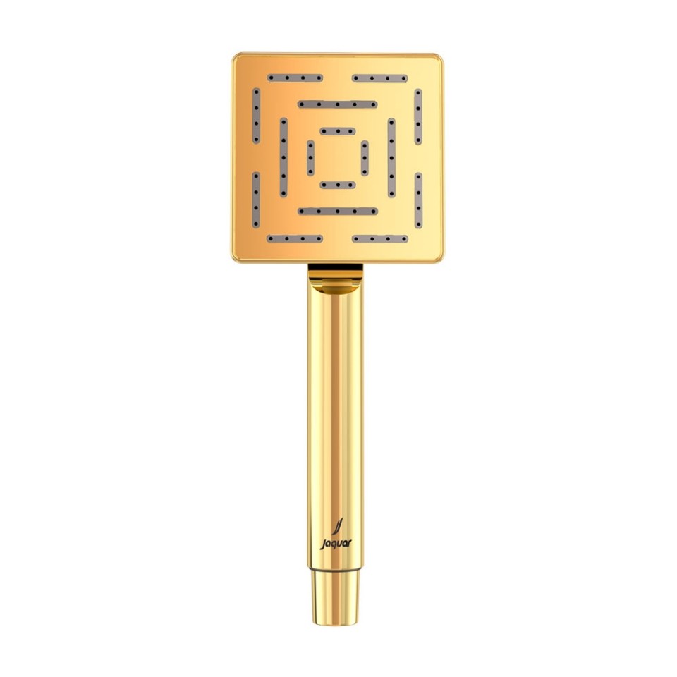Jaquar Single Function Square Shape Maze Hand Shower - Full Gold