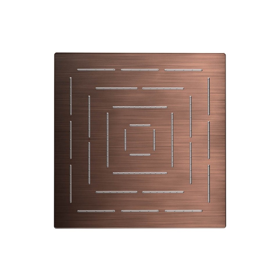 Jaquar Square Shape Maze Overhead Shower - Antique Copper