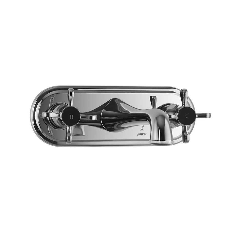 Jaquar Built-in Two In-wall Stop Valves - Chrome