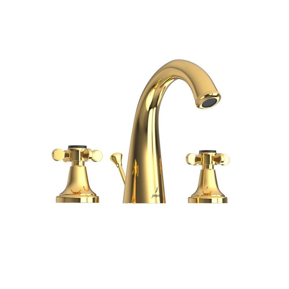 Jaquar 3 hole Basin Mixer with Popup waste - Gold Dust