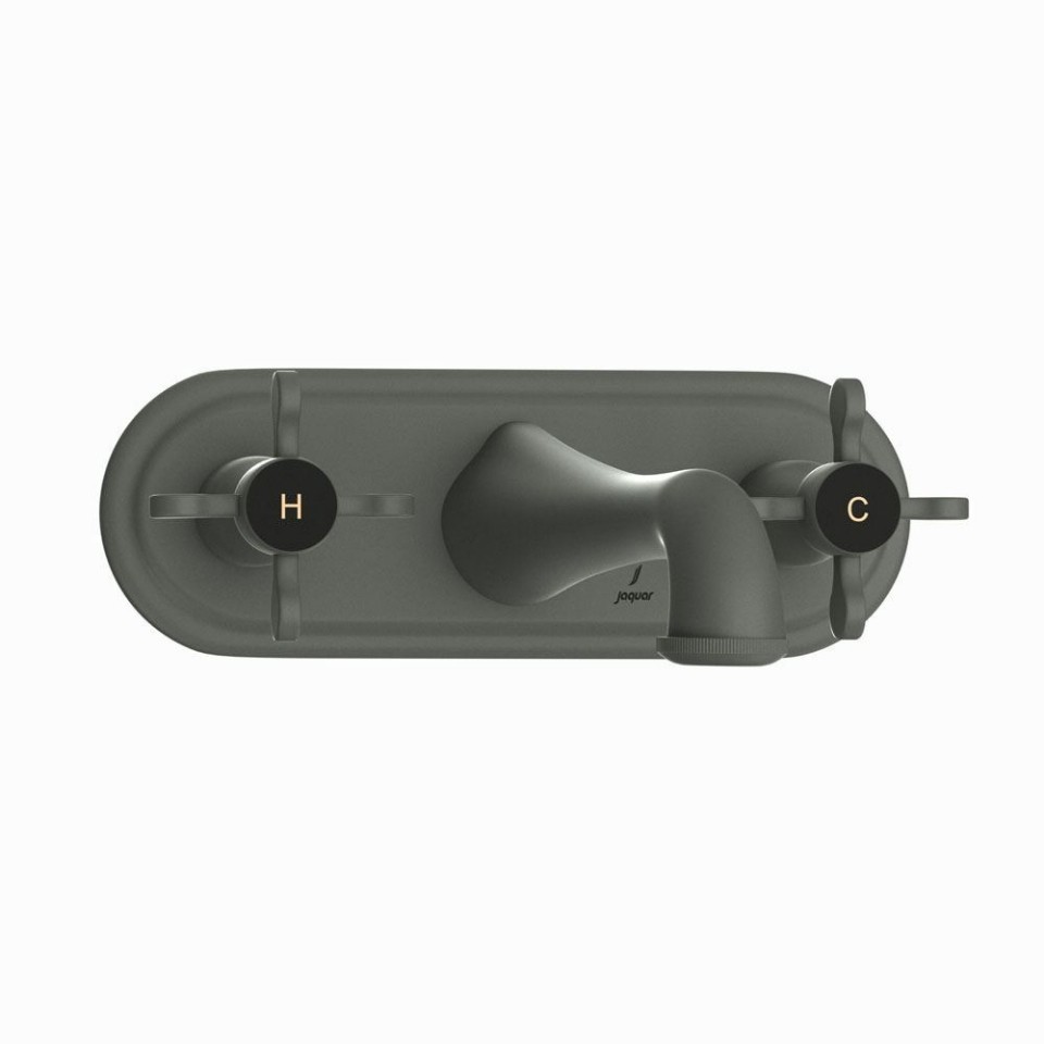 Jaquar Built-in Two In-wall Stop Valves - Graphite