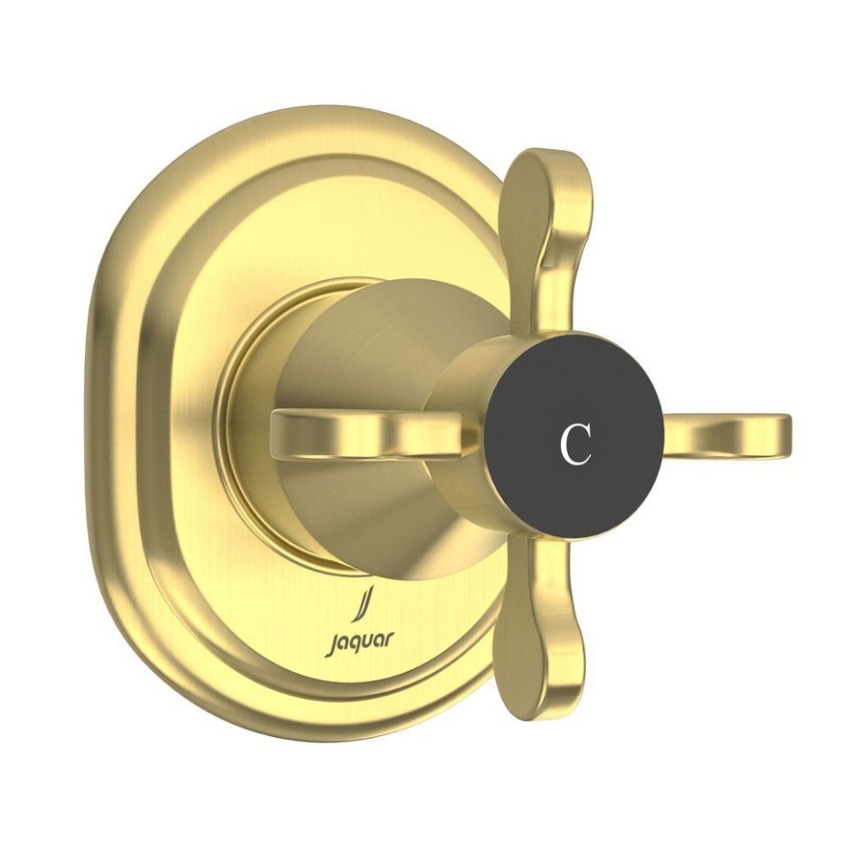 In-wall Stop Valve 20/15 mm - Gold Dust