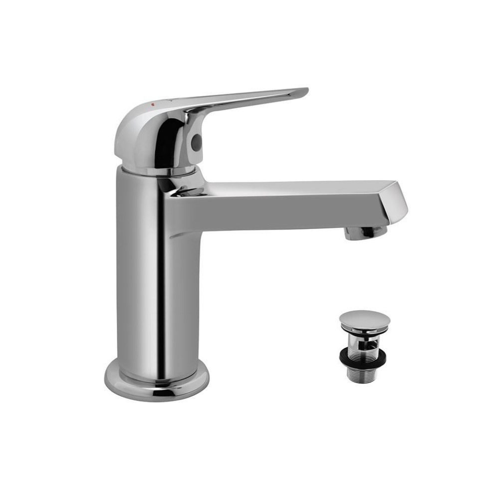 Single Lever Basin Mixer with Click Clack Waste